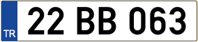 Trailer License Plate